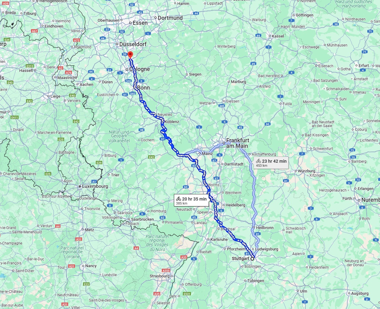 Anreise von Stuttgart Zu Leverkusen Über 