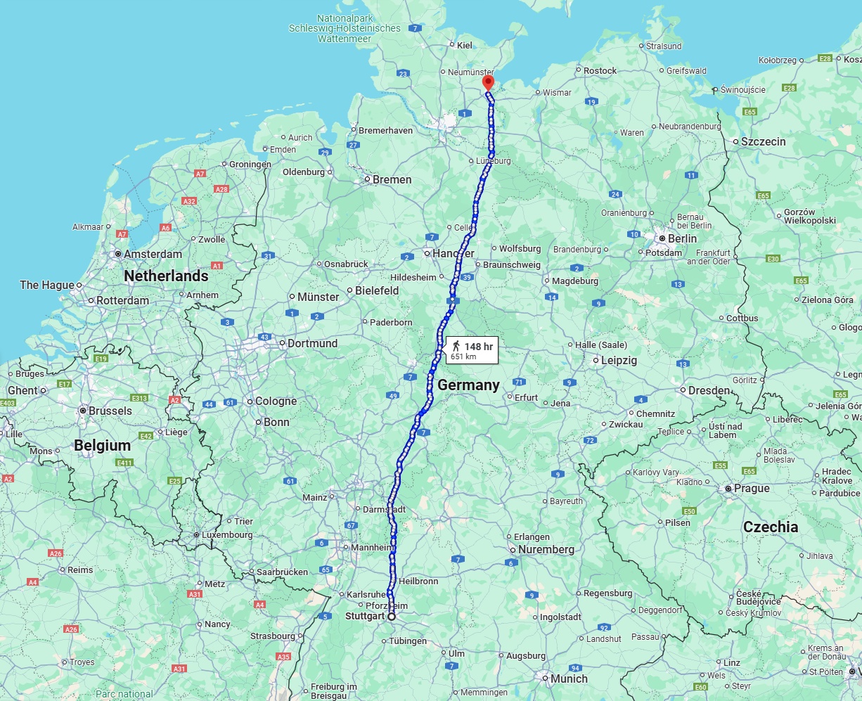 Anreise von Stuttgart Zu Lübeck Über 
