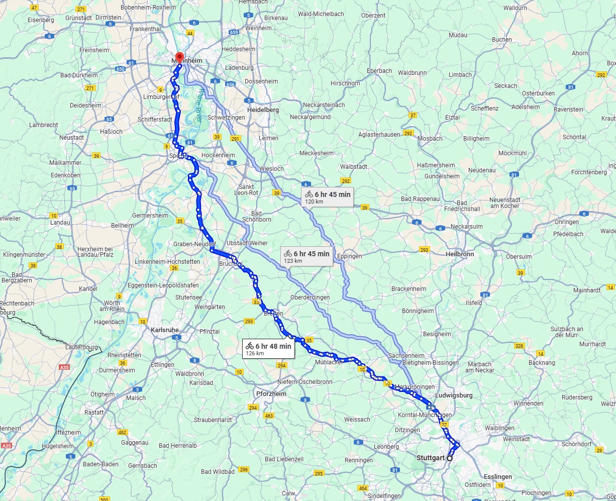 Anreise von Stuttgart Zu Ludwigshafen am Rhein Über 