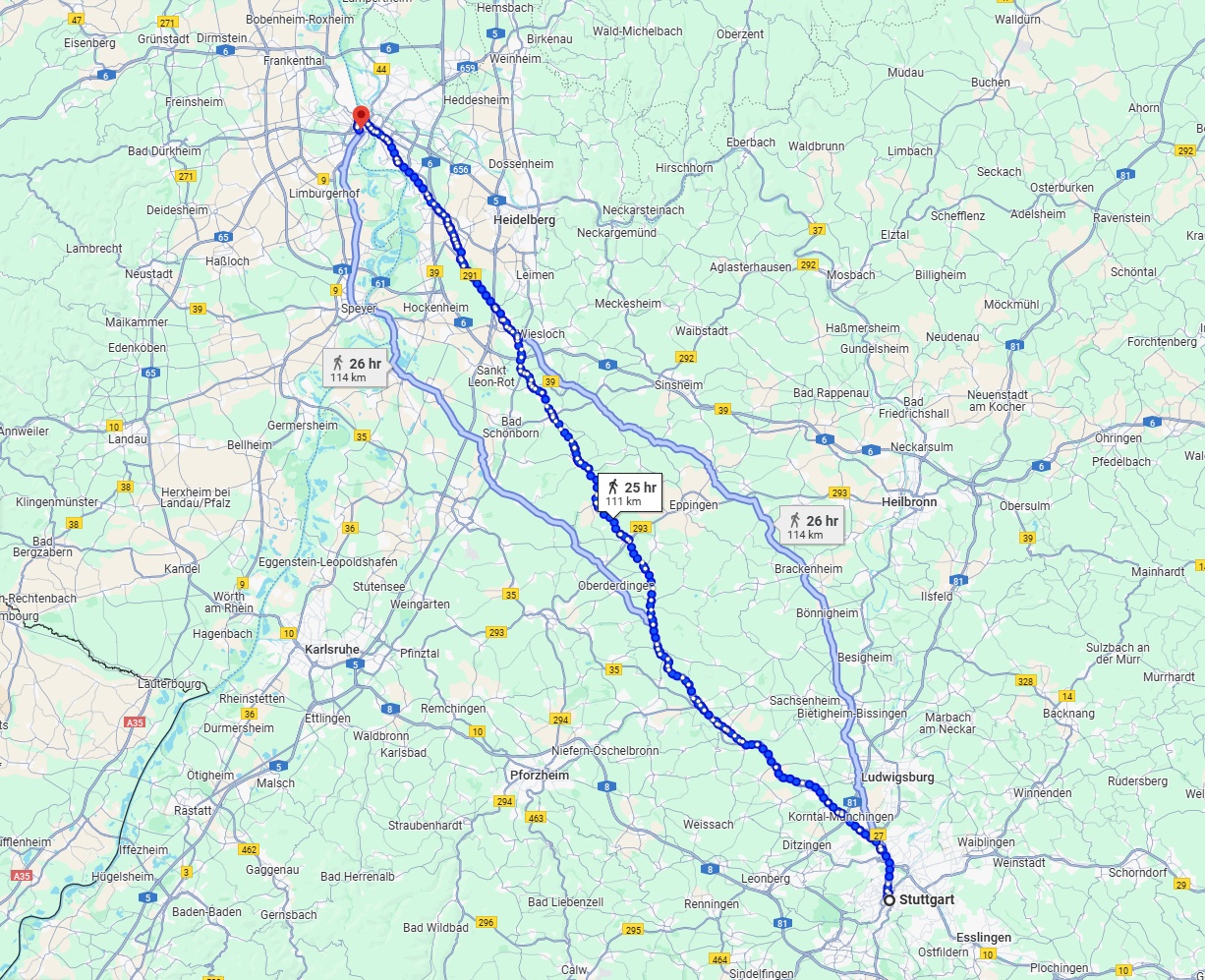 Anreise von Stuttgart Zu Ludwigshafen am Rhein Über 