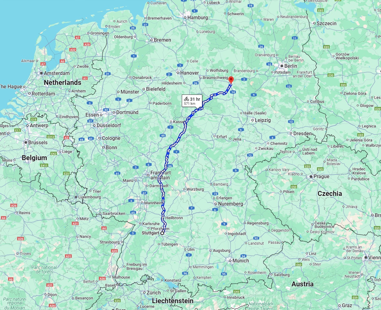 Anreise von Stuttgart Zu Magdeburg Über 