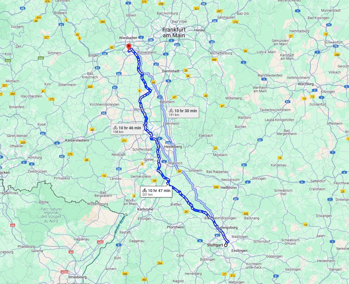 Anreise von Stuttgart Zu Mainz Über 