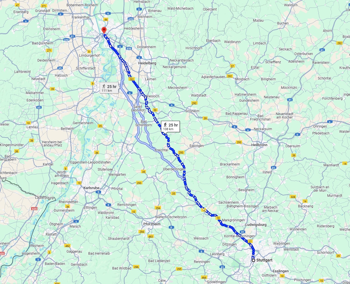 Anreise von Stuttgart Zu Mannheim Über 