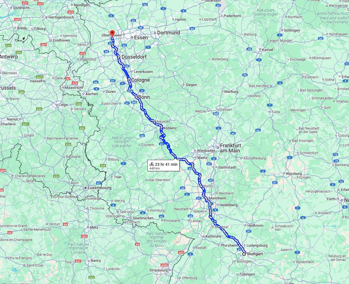 Anreise von Stuttgart Zu Moers Über 
