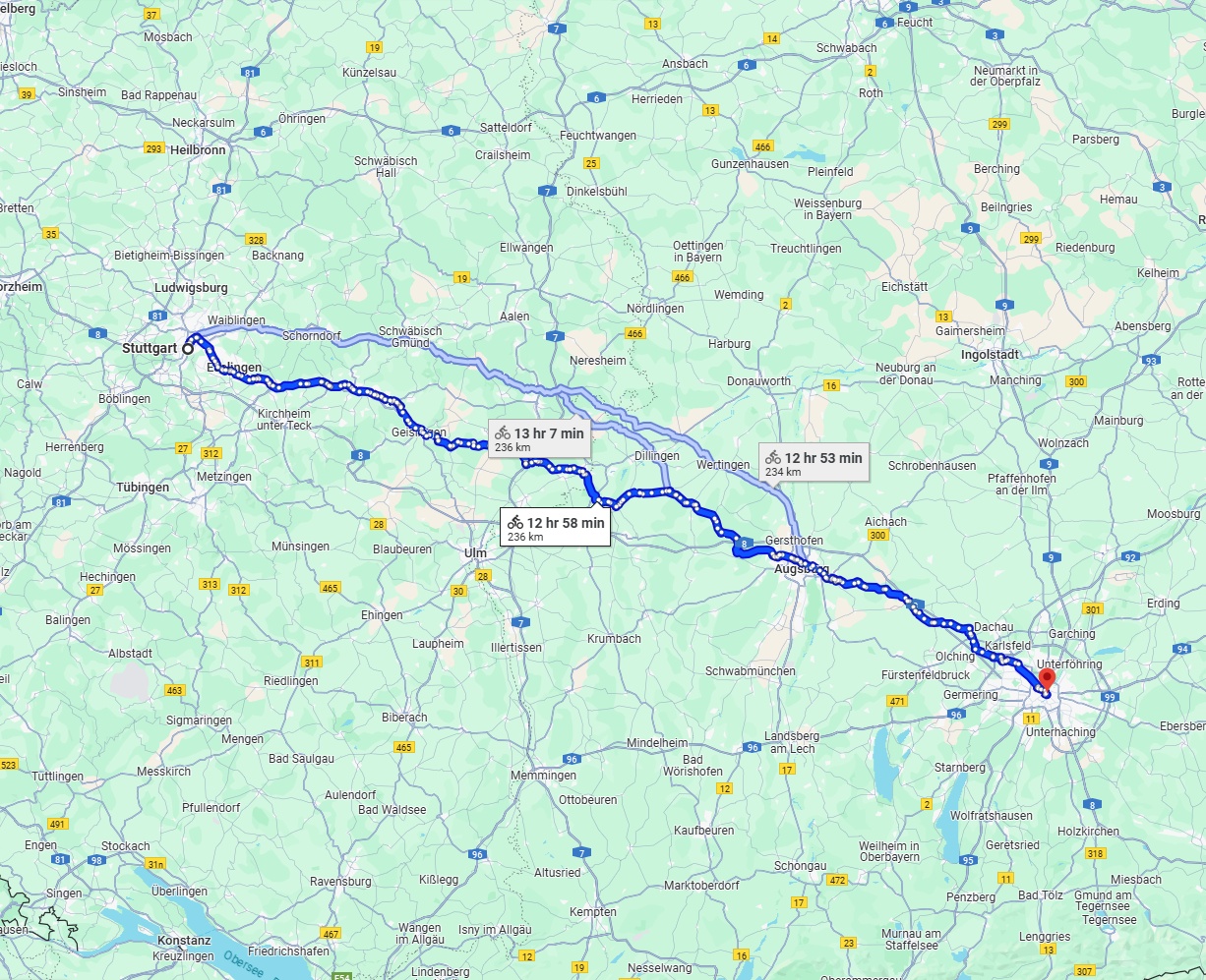 Anreise von Stuttgart Zu München Über 