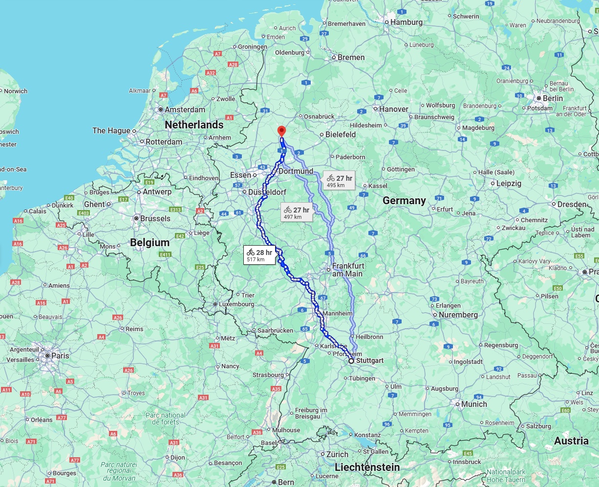Anreise von Stuttgart Zu Münster Über 