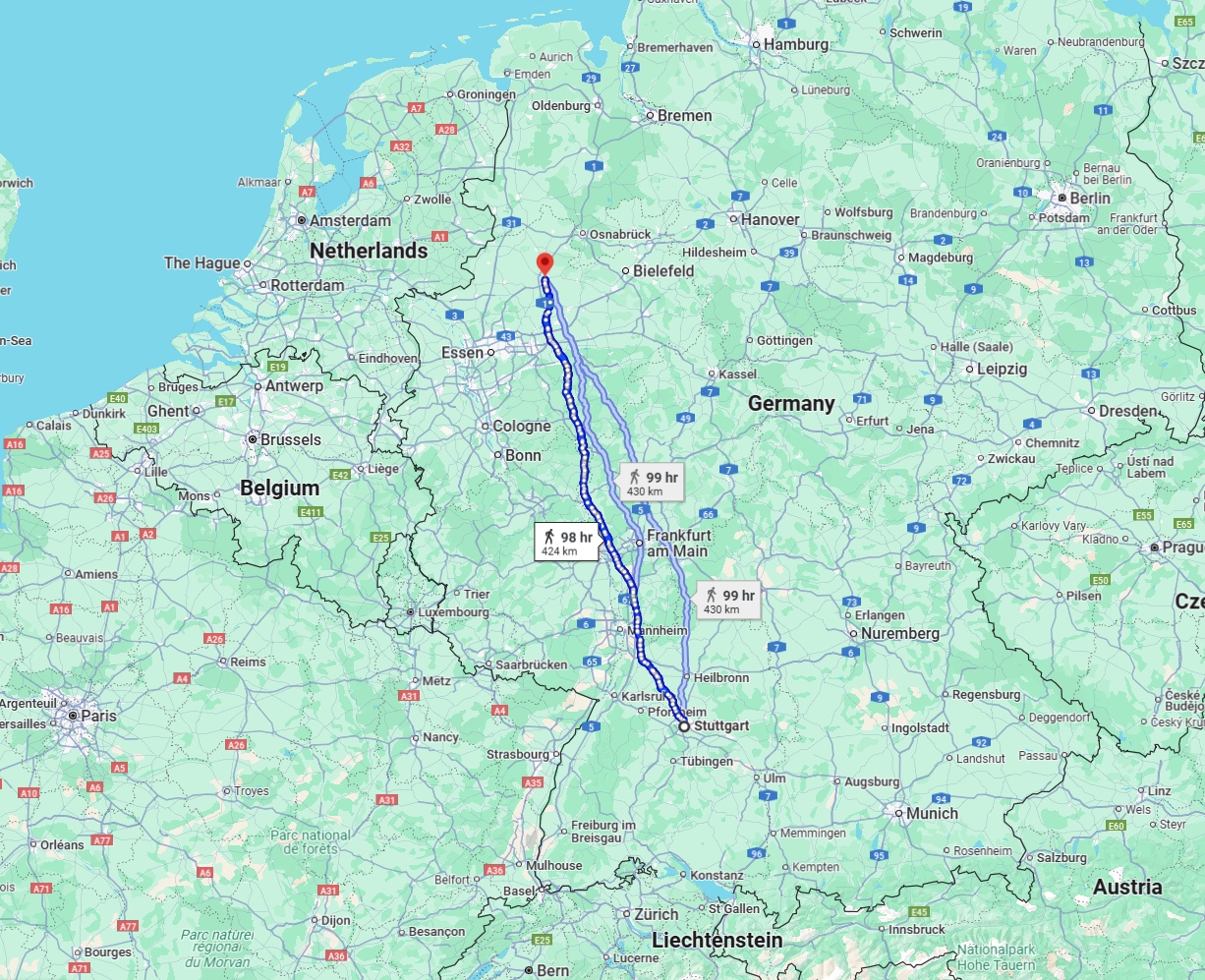 Anreise von Stuttgart Zu Münster Über 