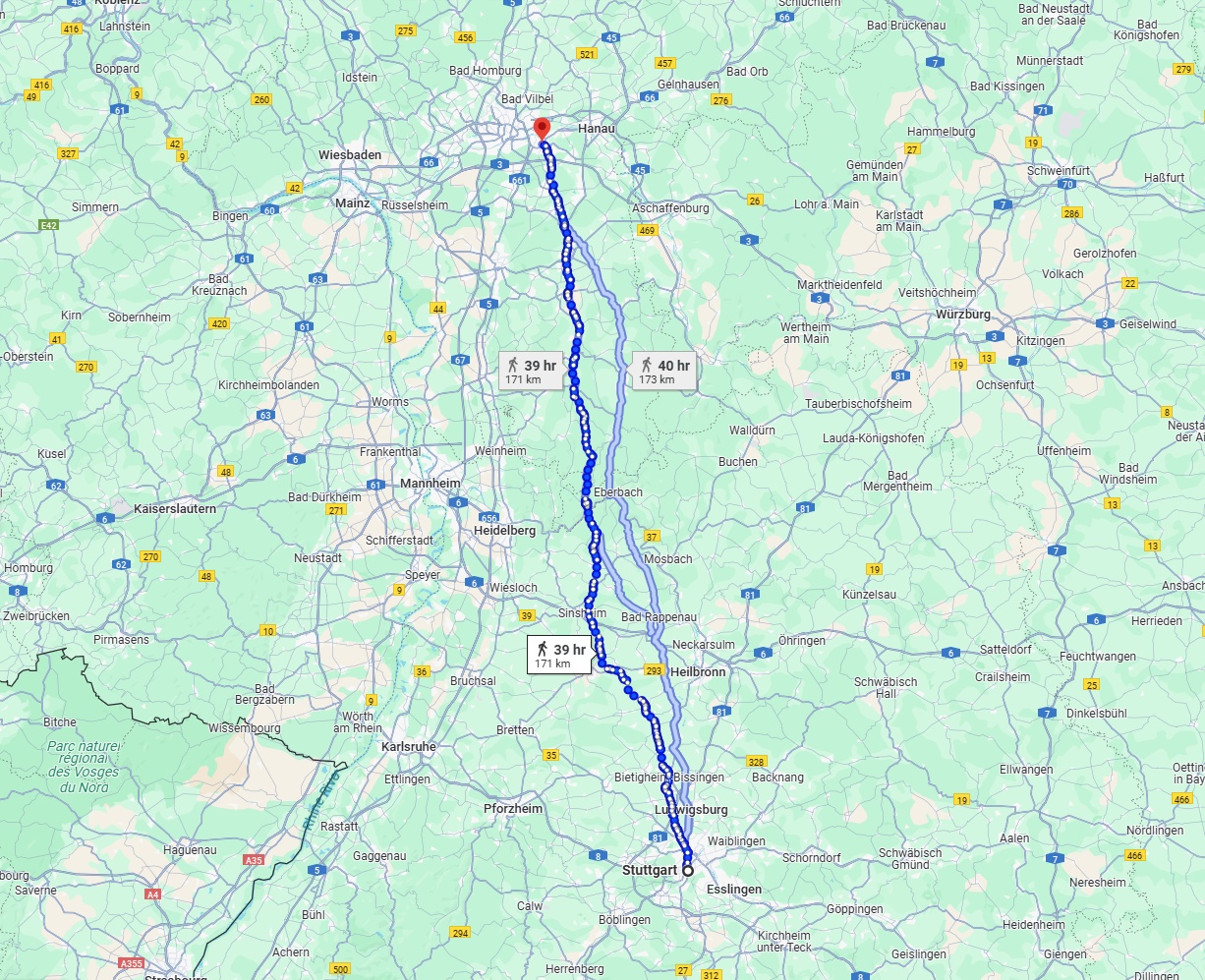 Anreise von Stuttgart Zu Offenbach am Main Über 