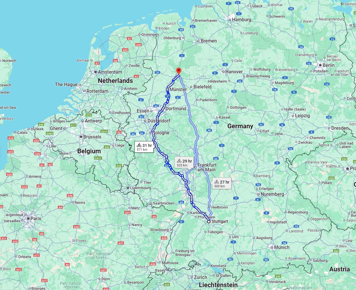 Anreise von Stuttgart Zu Osnabrück Über 