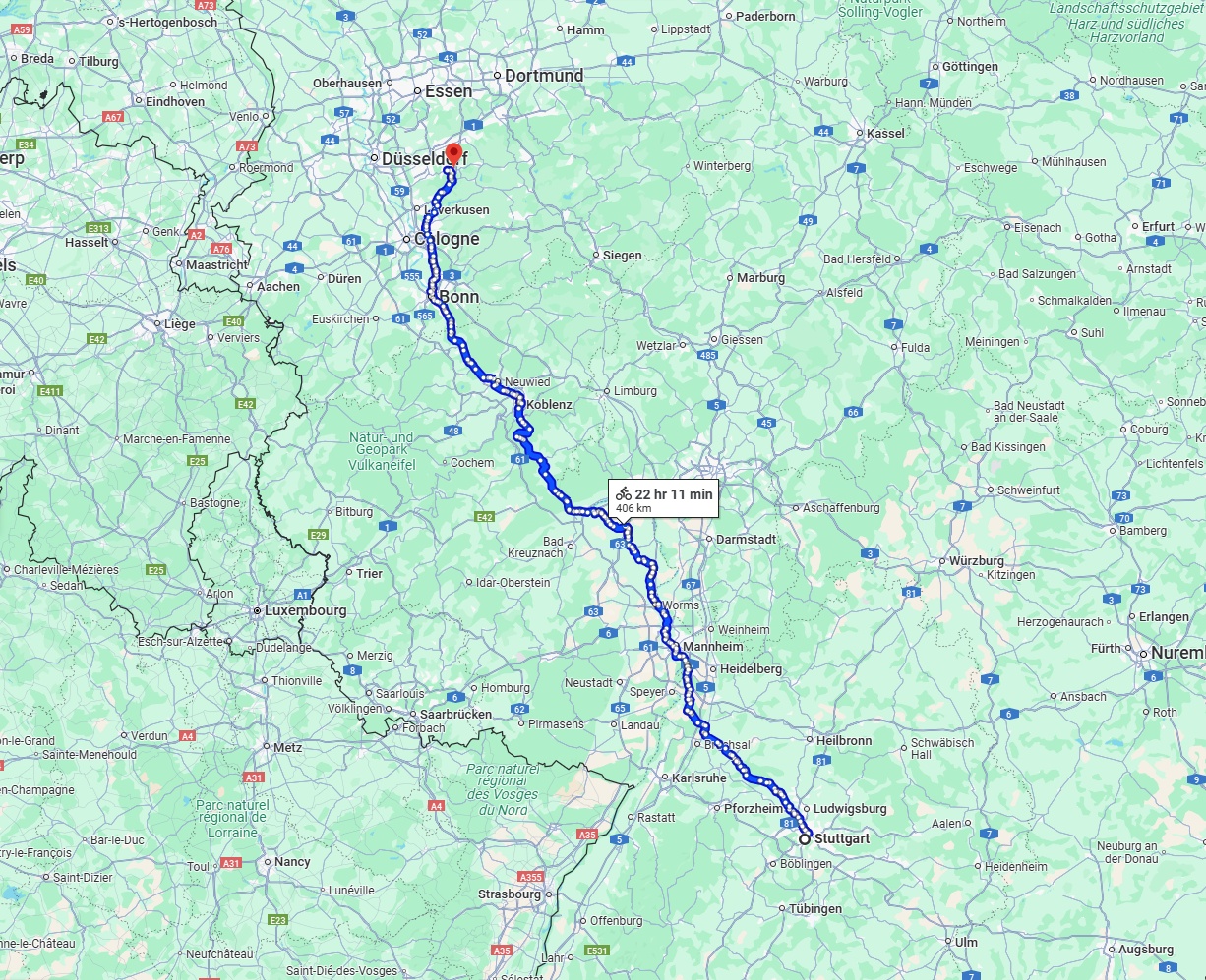 Anreise von Stuttgart Zu Remscheid Über 