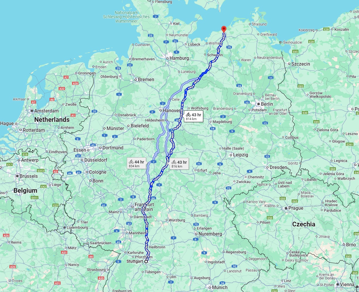 Anreise von Stuttgart Zu Rostock Über 