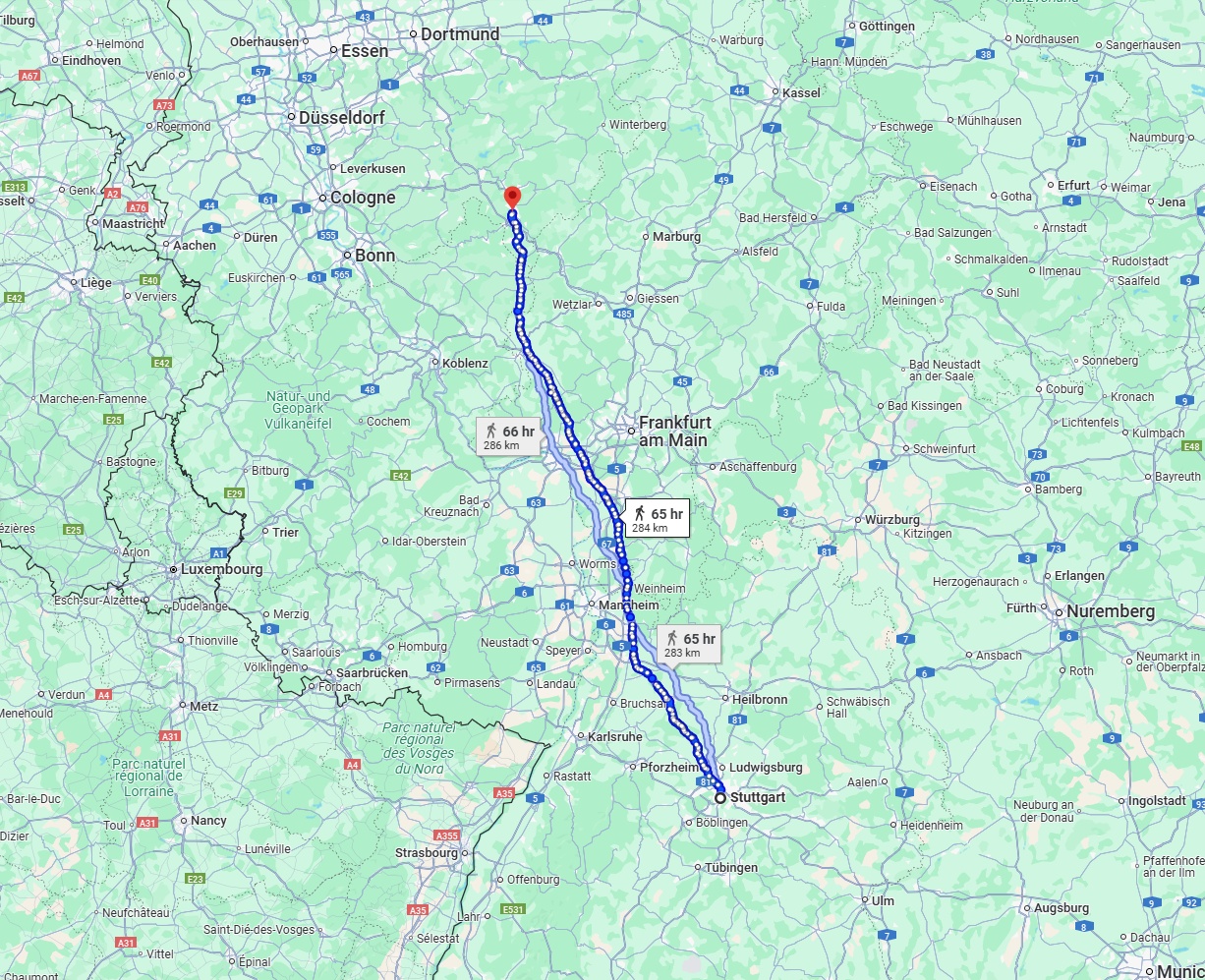 Anreise von Stuttgart Zu Siegen Über 