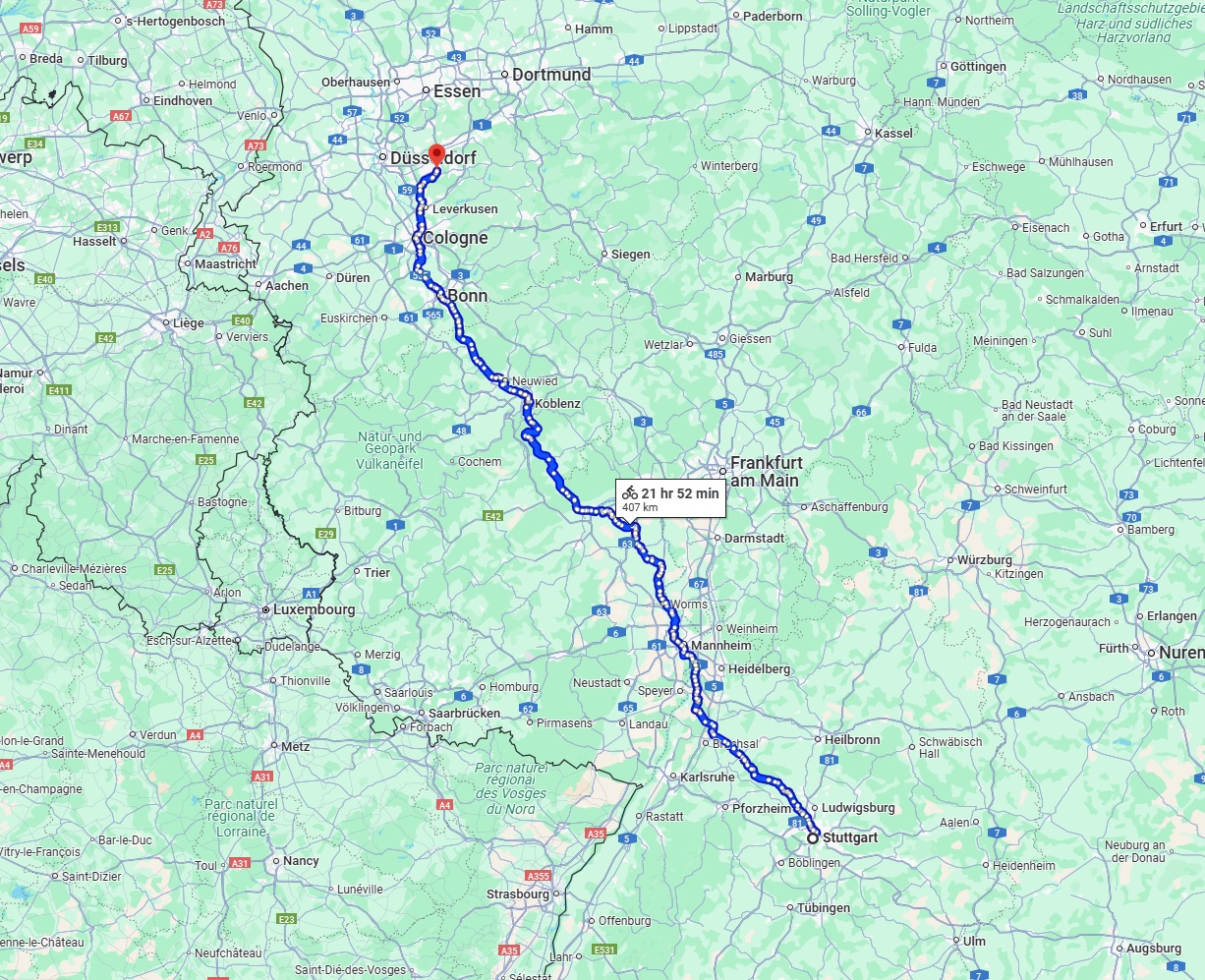Anreise von Stuttgart Zu Solingen Über 