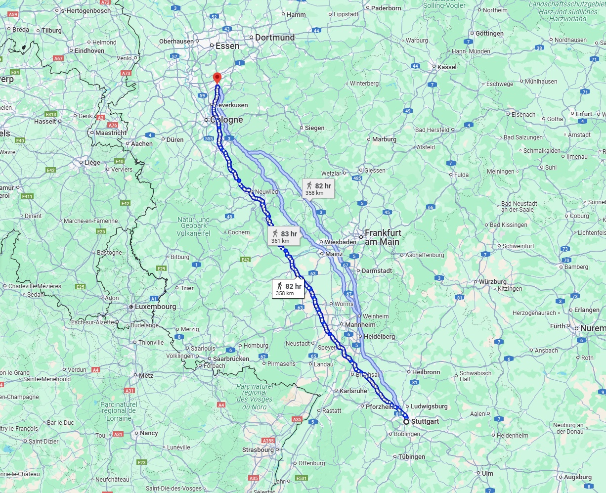 Anreise von Stuttgart Zu Solingen Über 