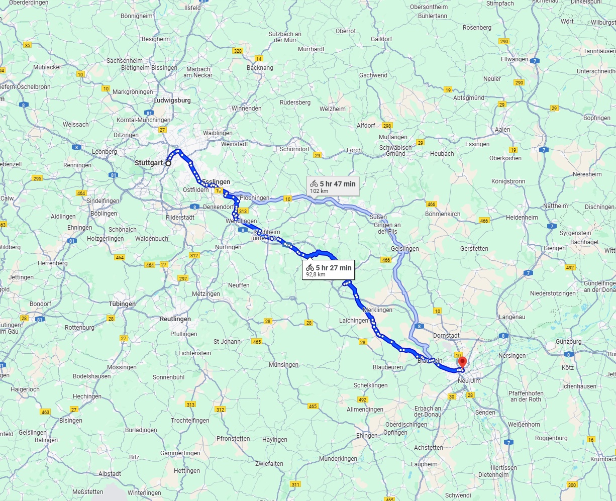 Anreise von Stuttgart Zu Ulm Über 