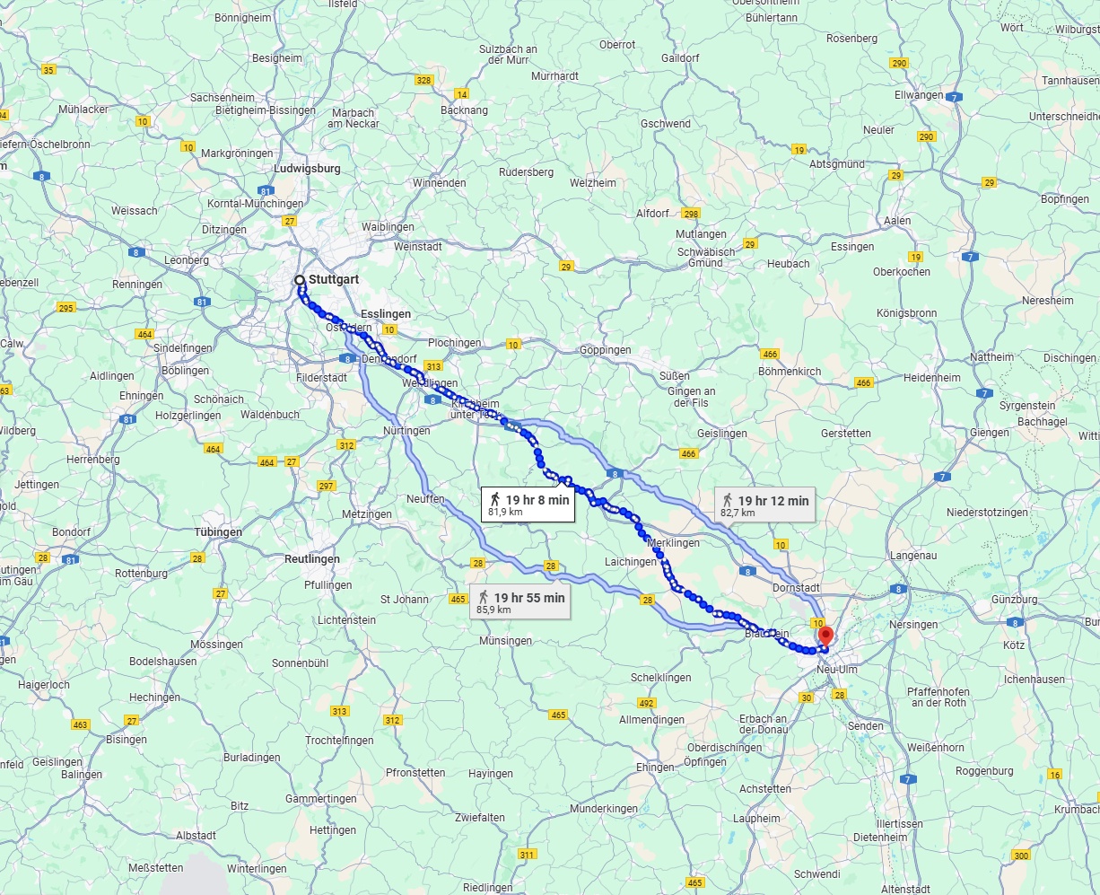 Anreise von Stuttgart Zu Ulm Über 