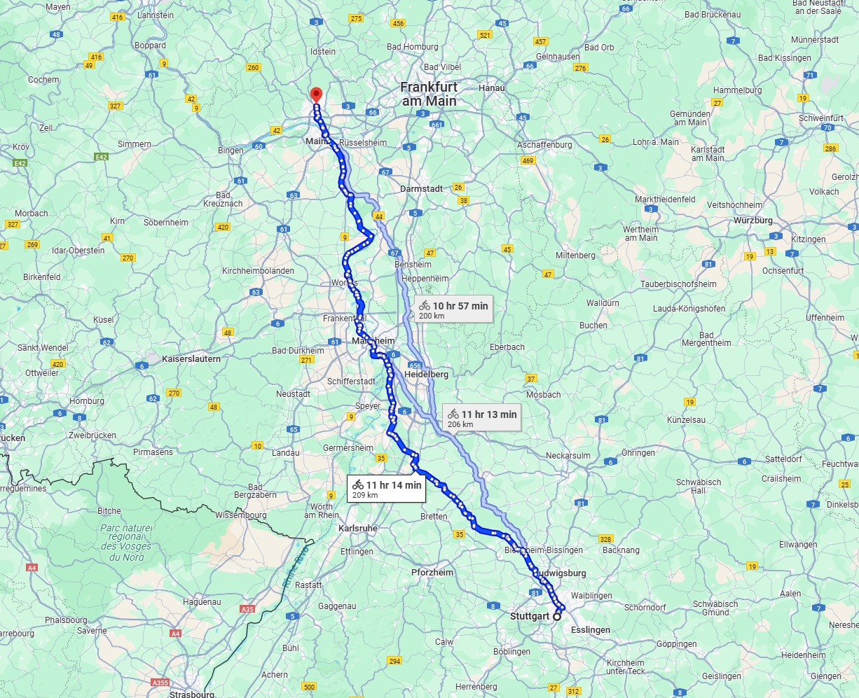 Anreise von Stuttgart Zu Wiesbaden Über 