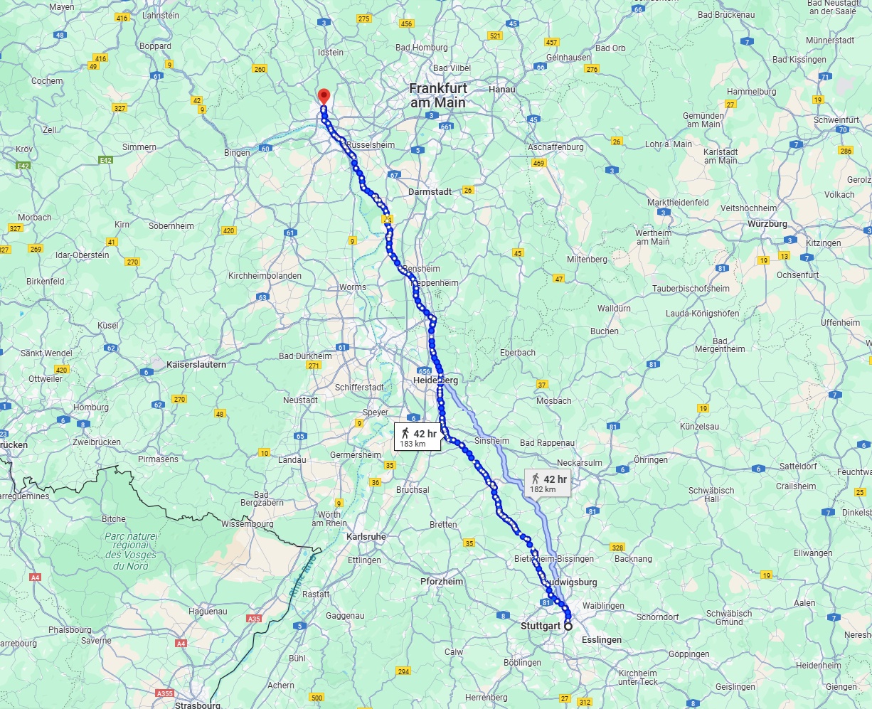 Anreise von Stuttgart Zu Wiesbaden Über 