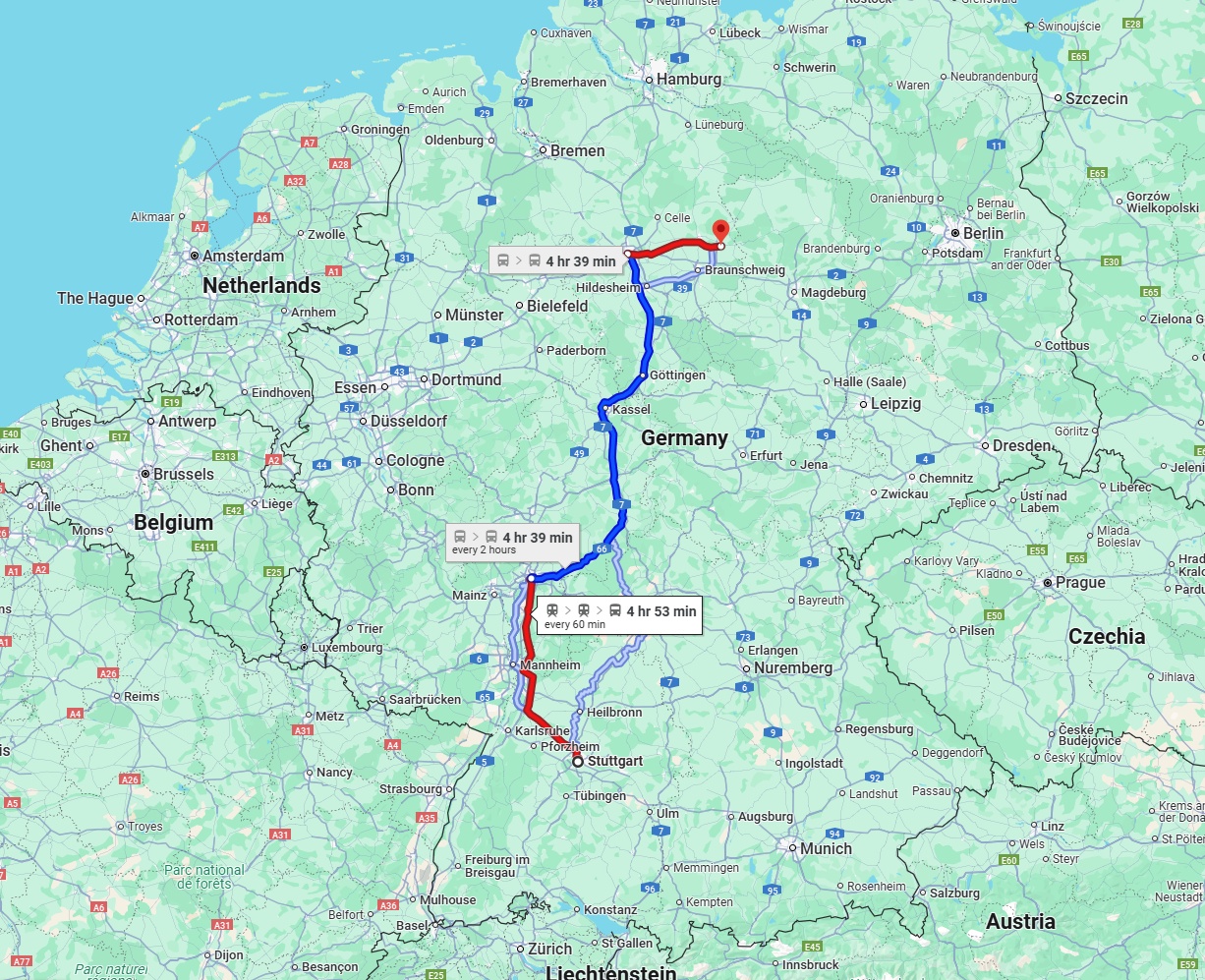 Anreise von Stuttgart Zu Wolfsburg Über 