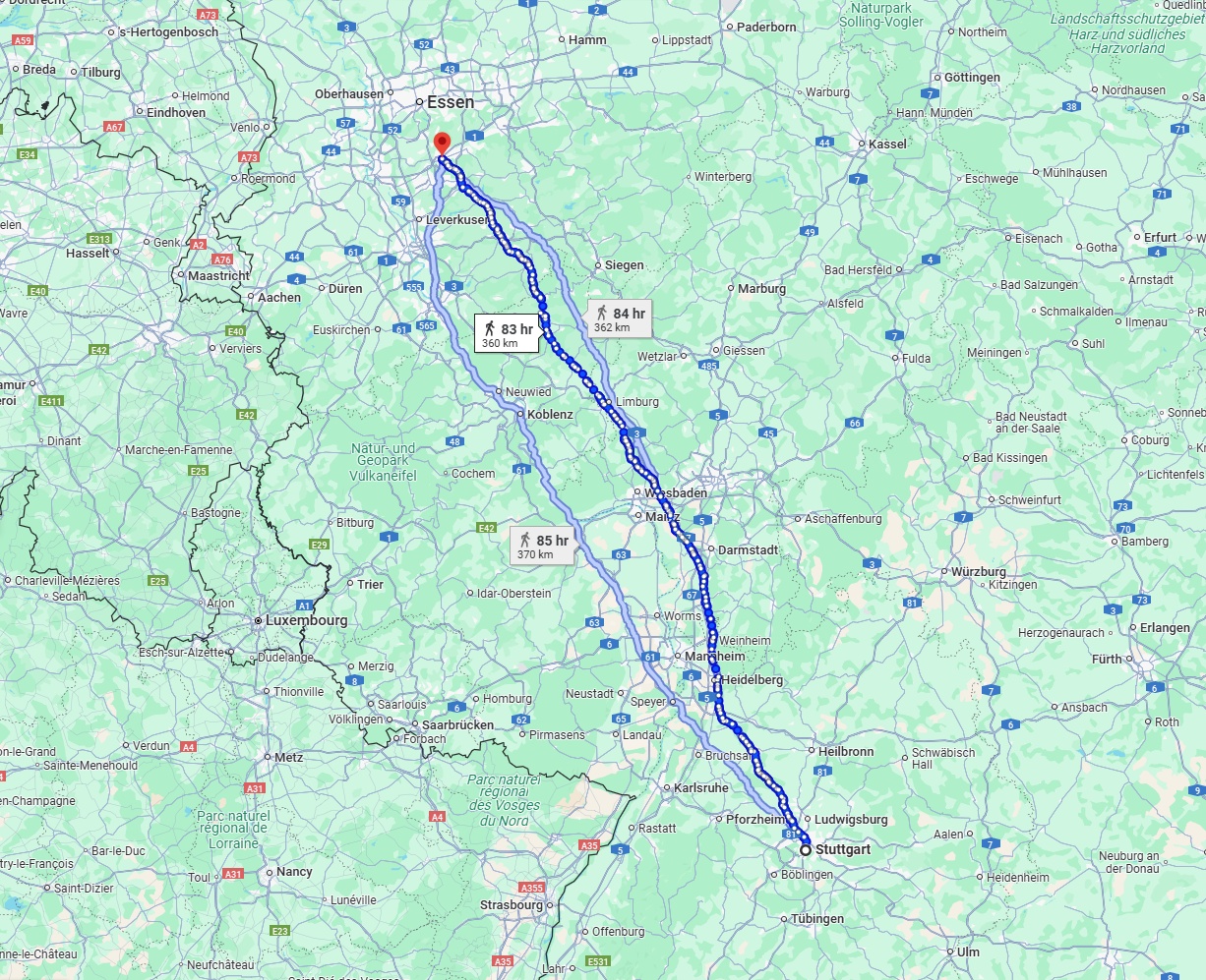 Anreise von Stuttgart Zu Wuppertal Über 