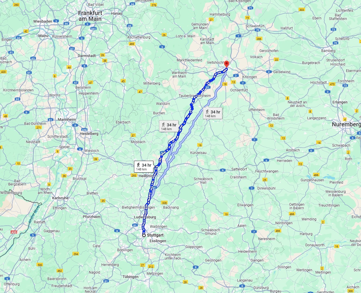 Anreise von Stuttgart Zu Würzburg Über 
