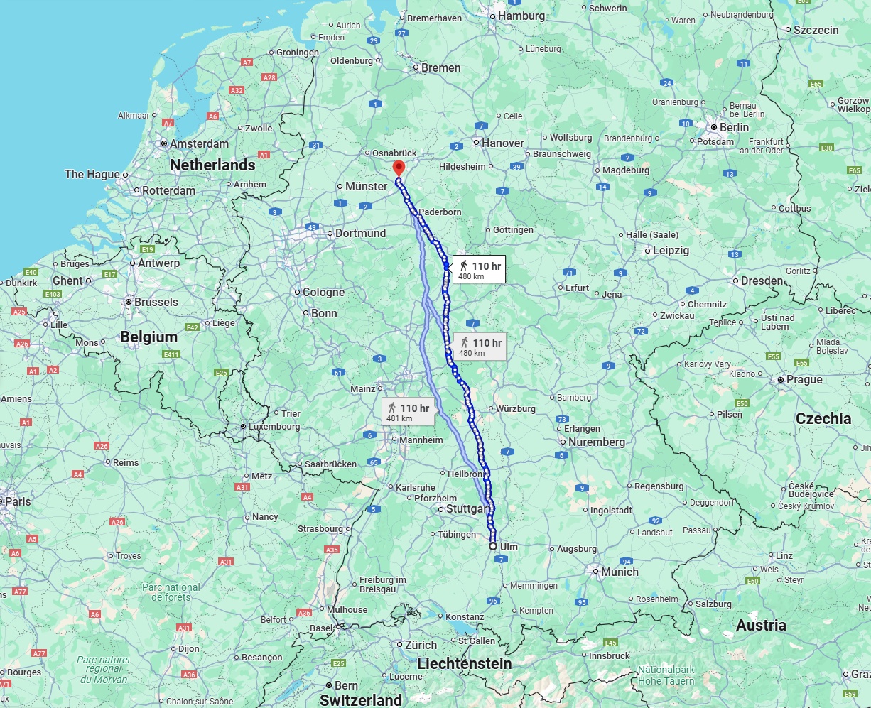Anreise von Ulm Zu Bielefeld Über 