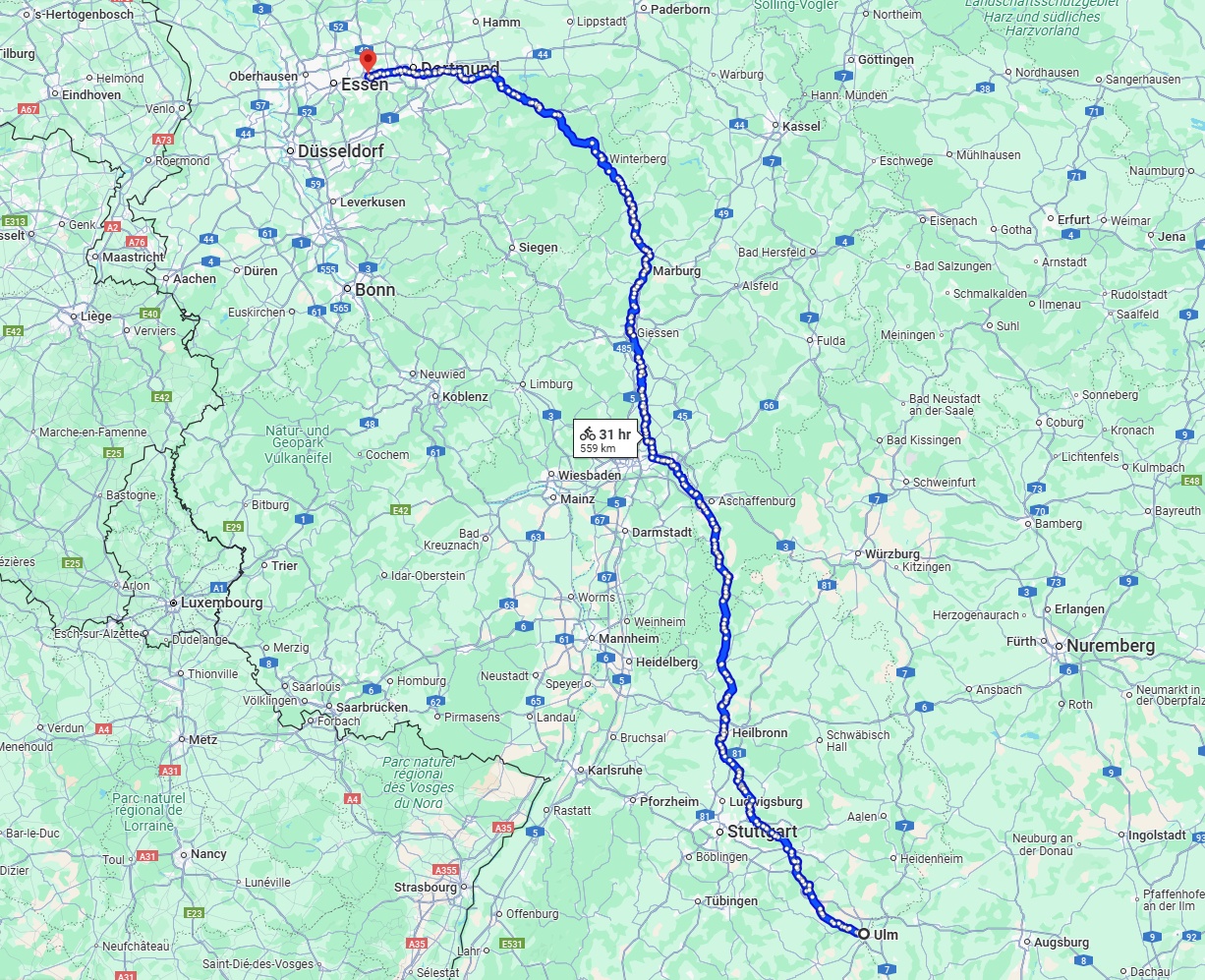 Anreise von Ulm Zu Bochum Über 