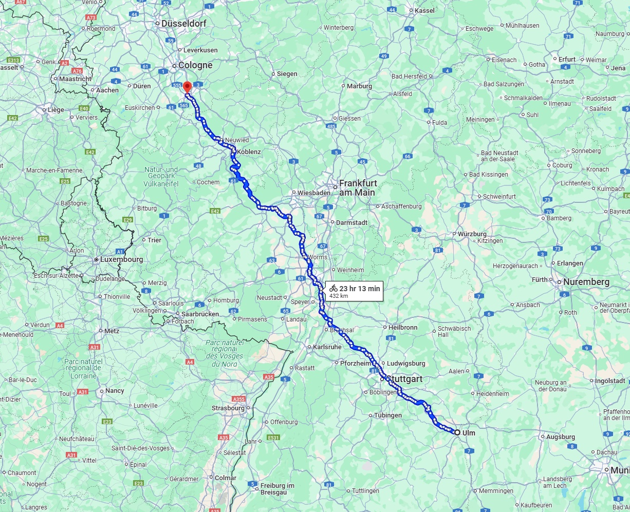 Anreise von Ulm Zu Bonn Über 