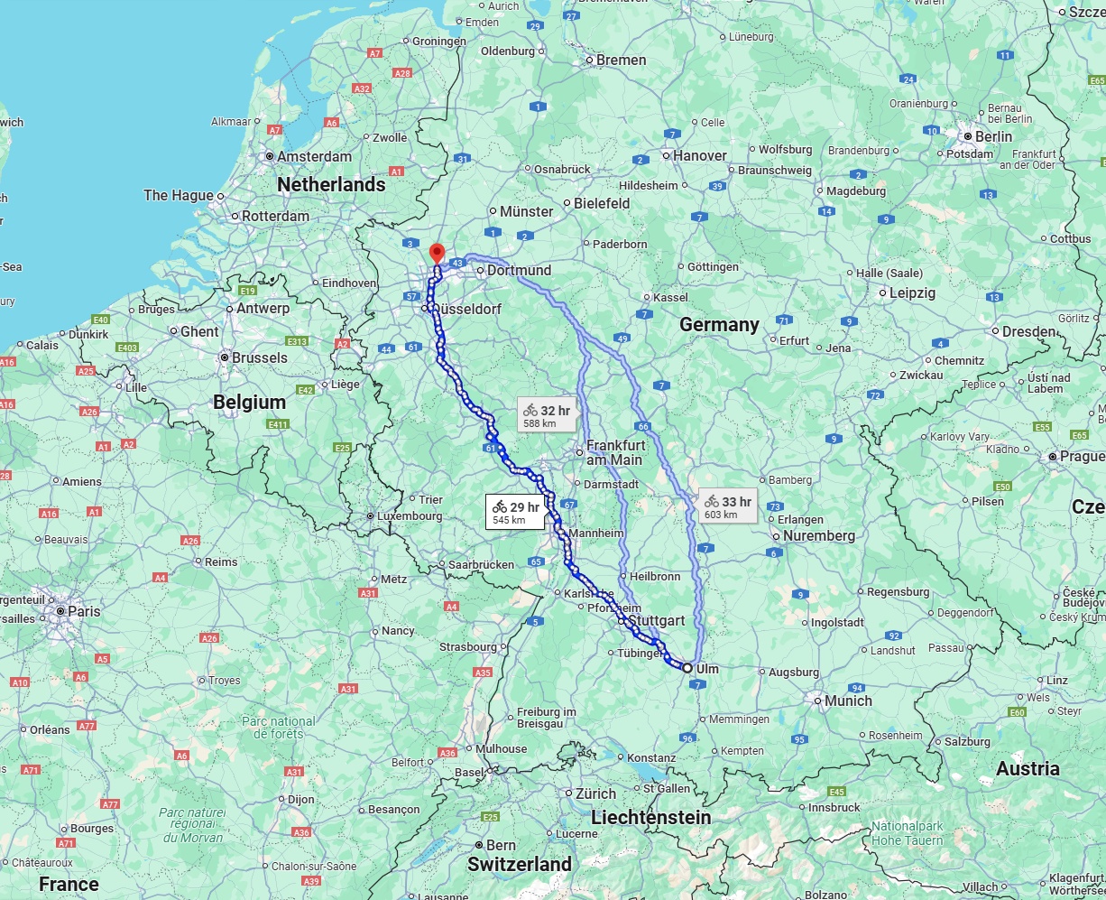 Anreise von Ulm Zu Bottrop Über 