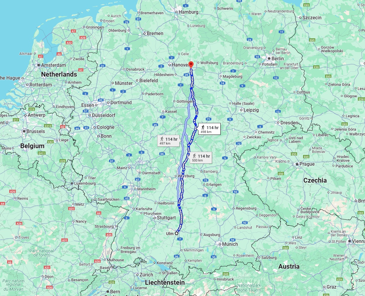 Anreise von Ulm Zu Braunschweig Über 