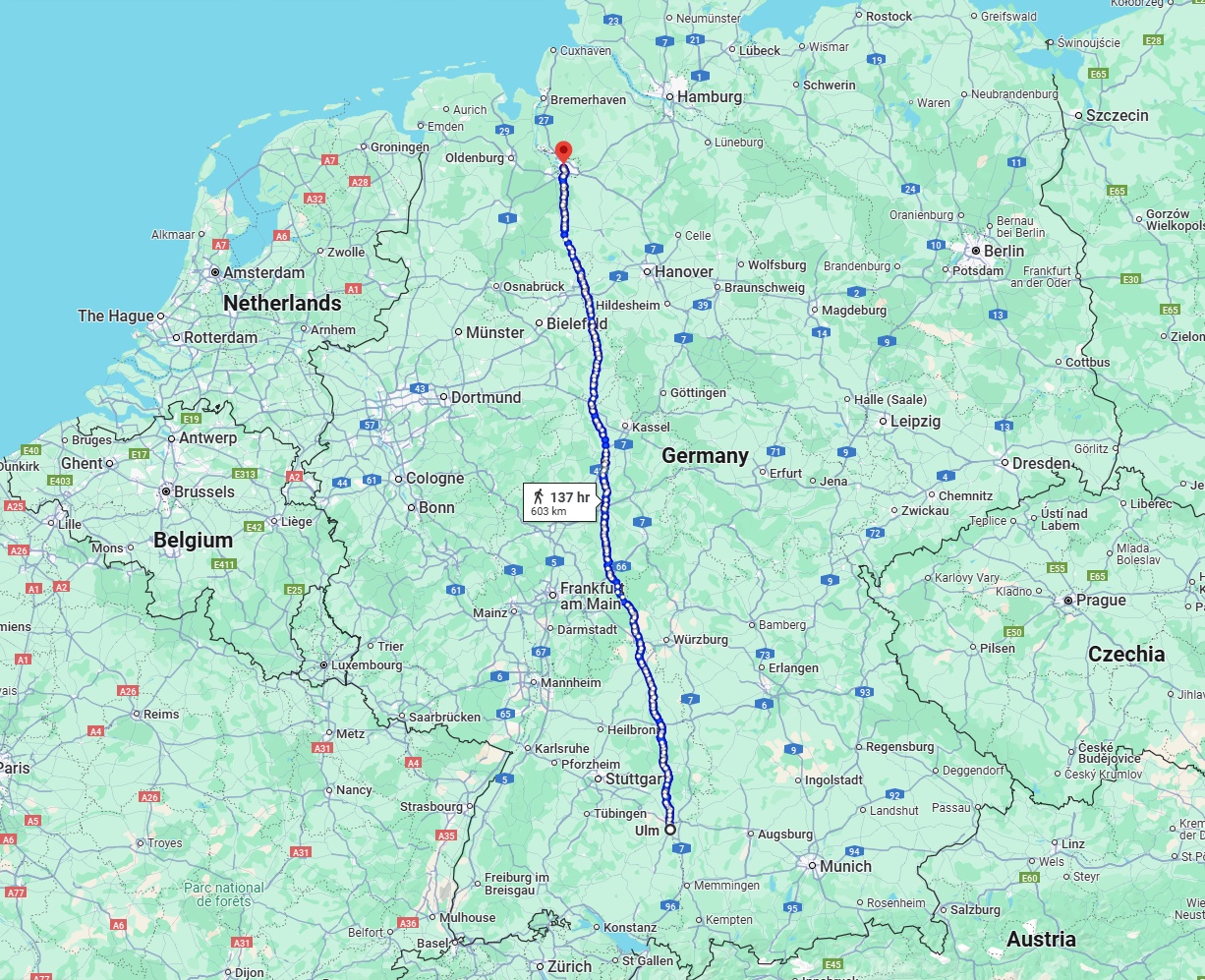 Anreise von Ulm Zu Bremen Über 