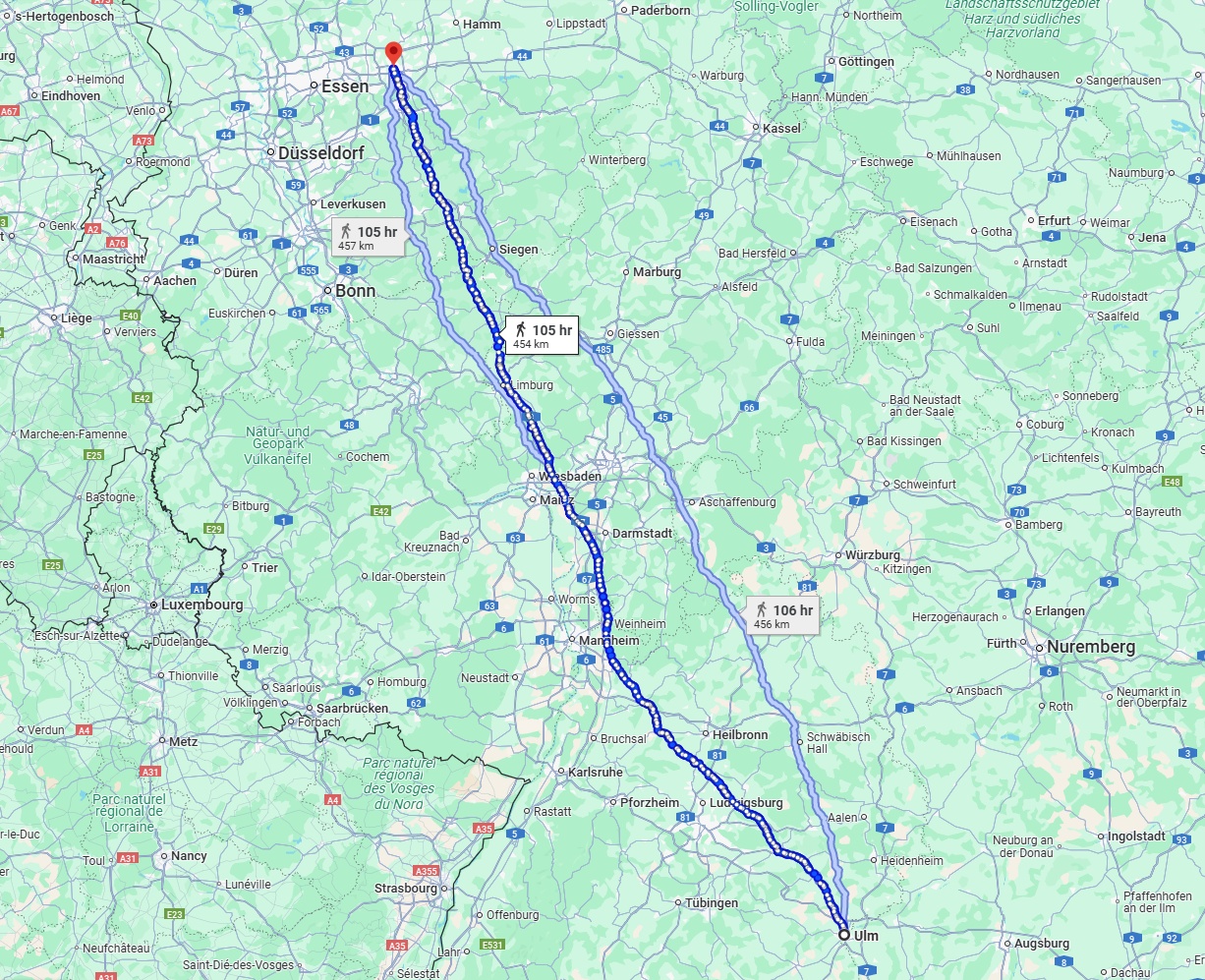 Anreise von Ulm Zu Dortmund Über 