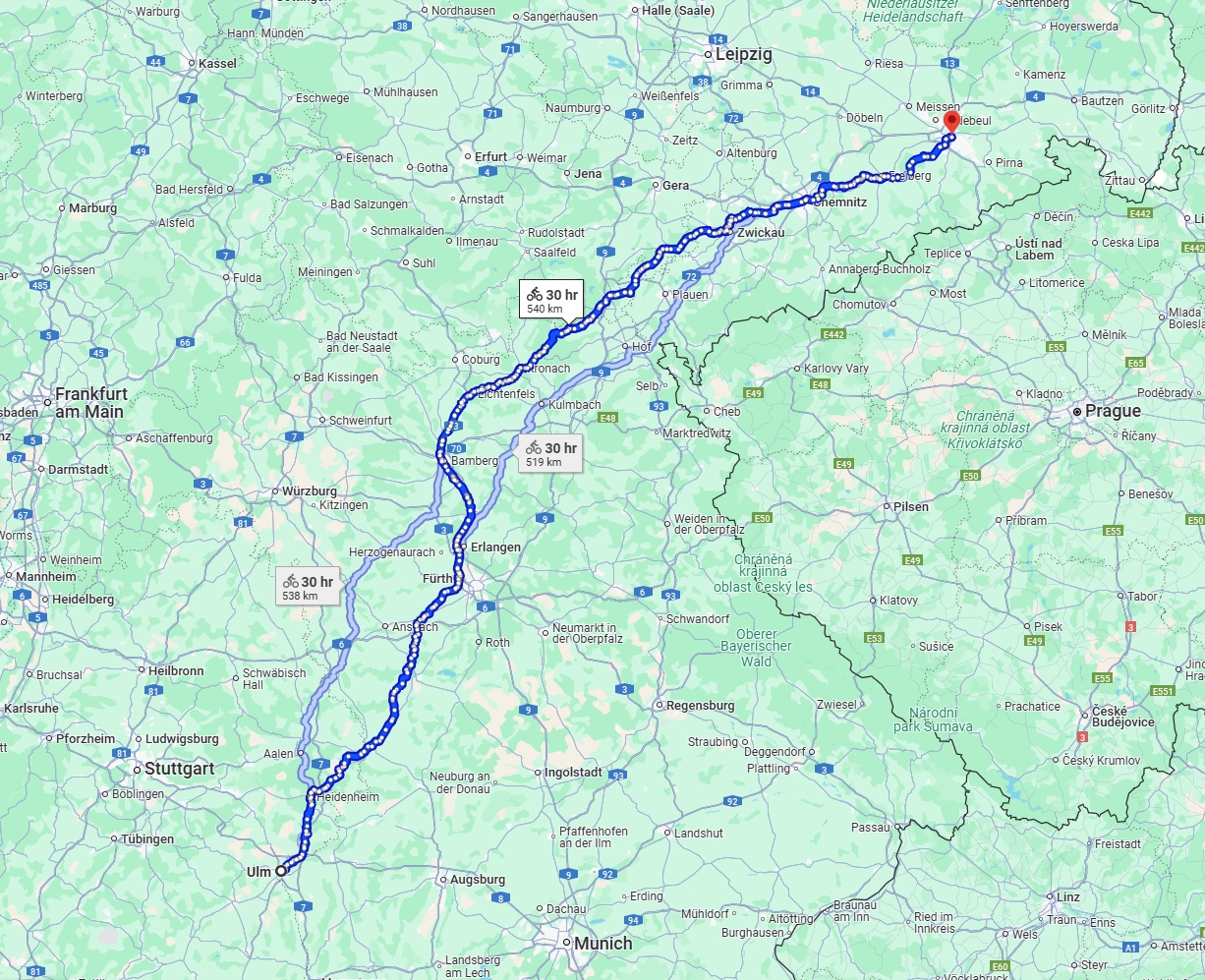 Anreise von Ulm Zu Dresden Über 