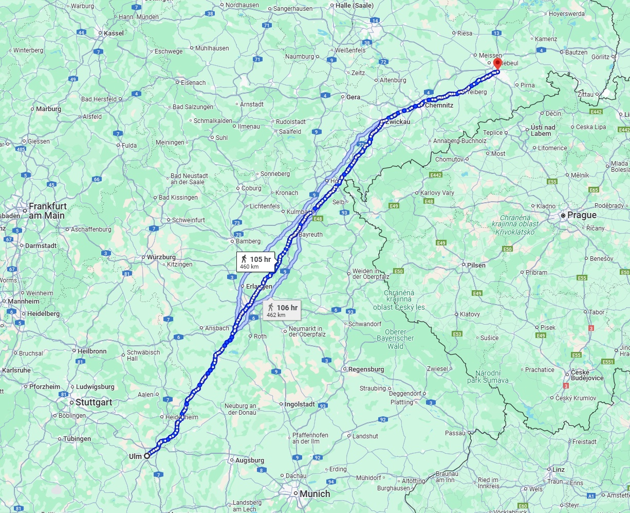 Anreise von Ulm Zu Dresden Über 