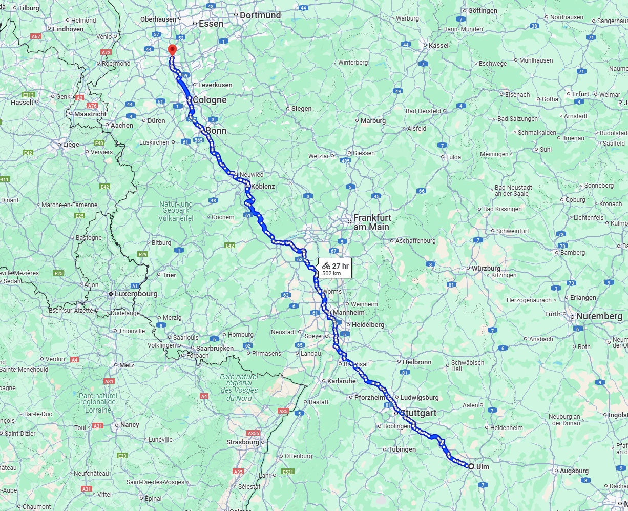 Anreise von Ulm Zu Düsseldorf Über 