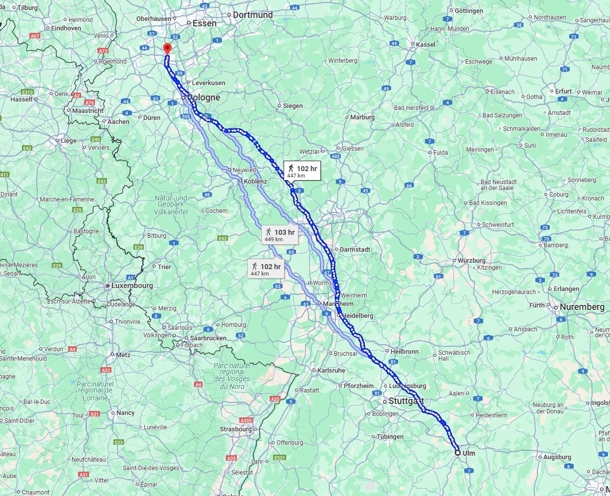 Anreise von Ulm Zu Düsseldorf Über 