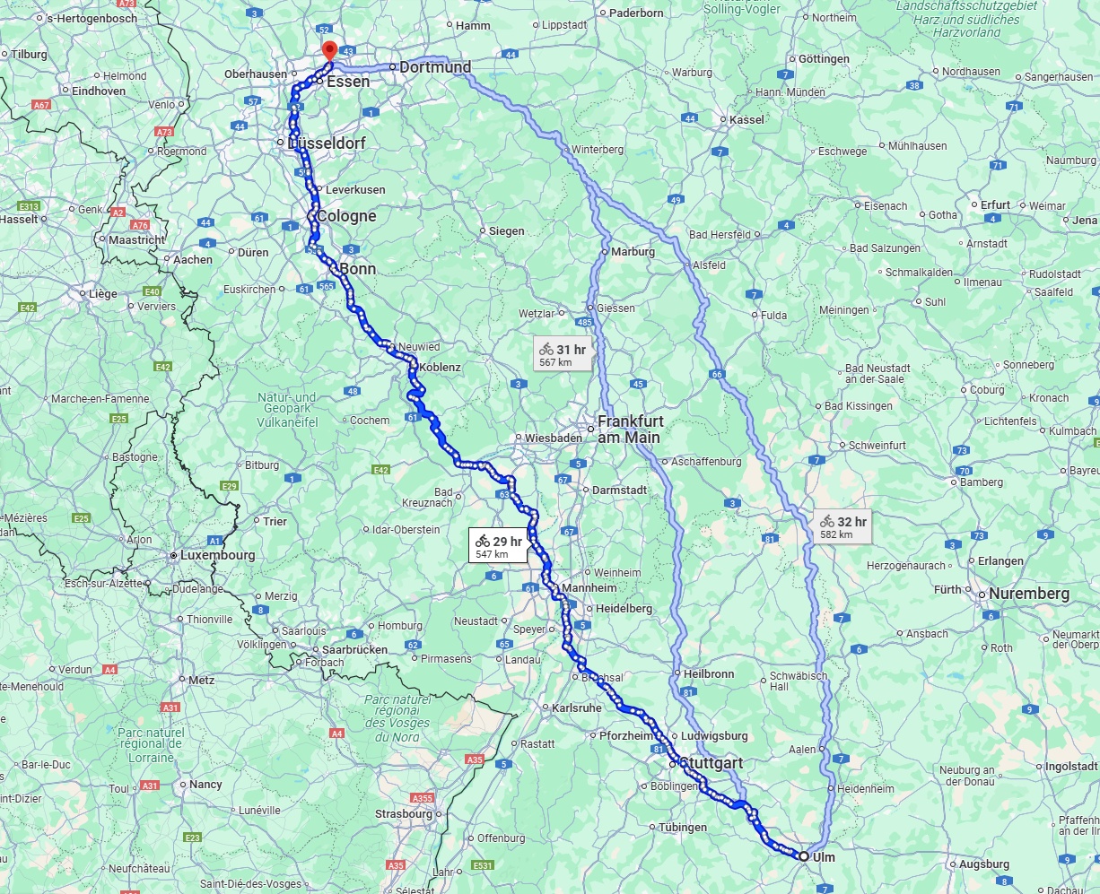 Anreise von Ulm Zu Gelsenkirchen Über 