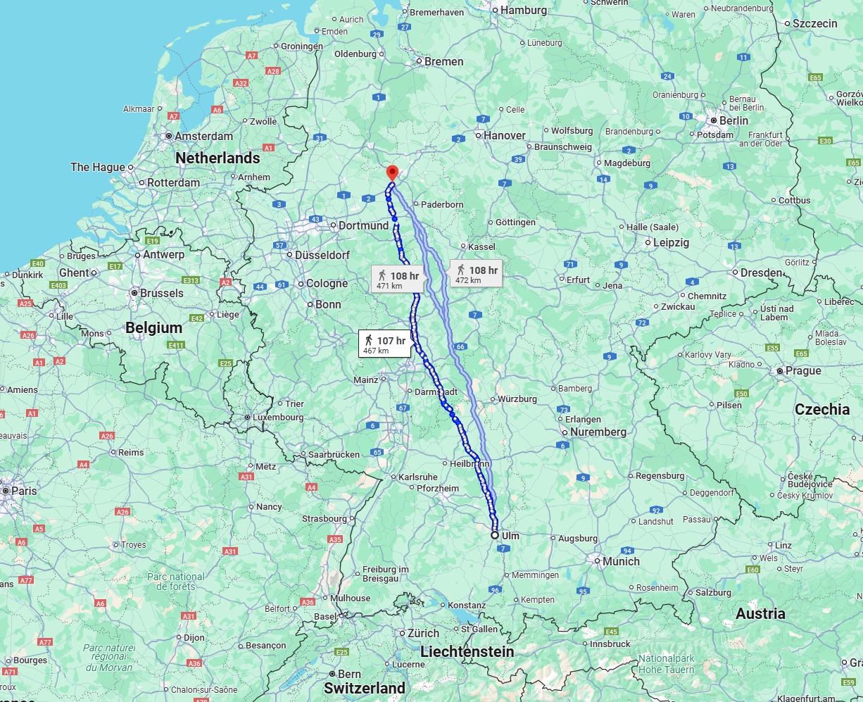 Anreise von Ulm Zu Gütersloh Über 