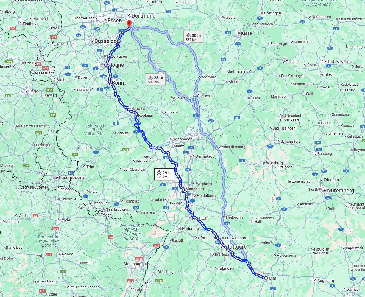 Anreise von Ulm Zu Hagen Über 