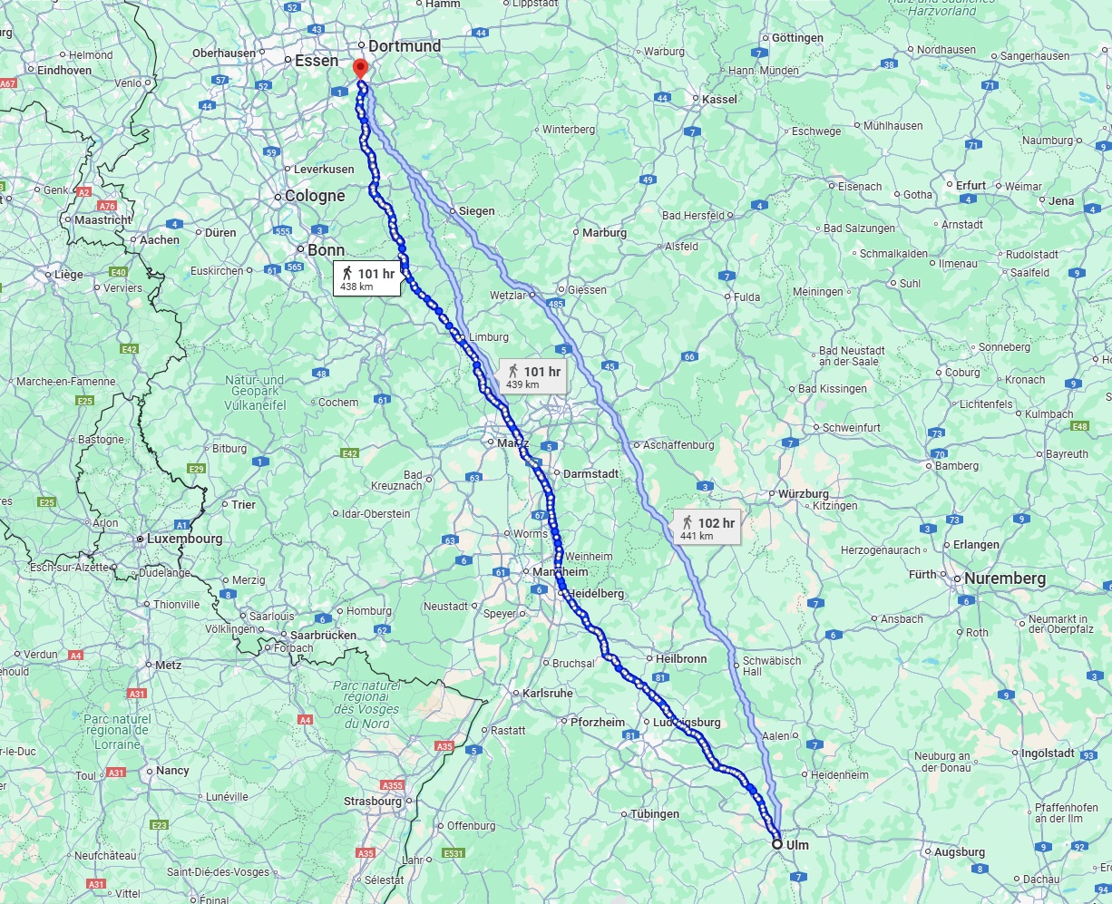 Anreise von Ulm Zu Hagen Über 