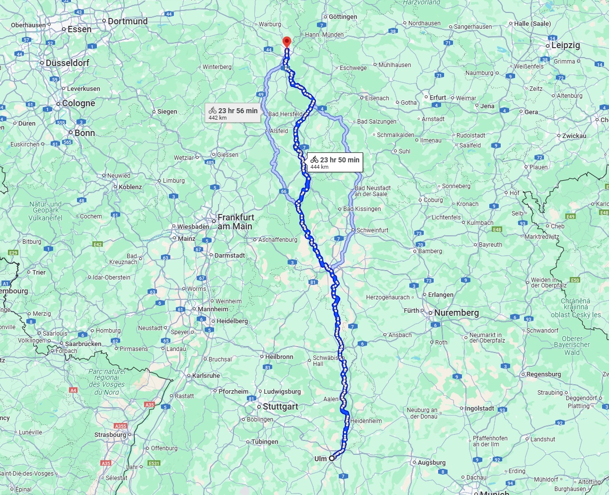 Anreise von Ulm Zu Kassel Über 