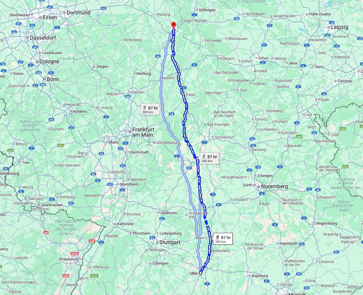 Anreise von Ulm Zu Kassel Über 