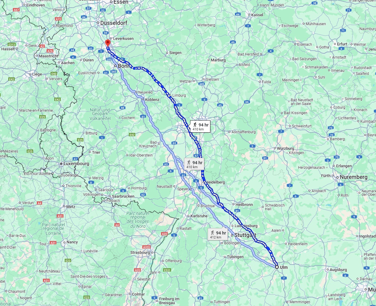 Anreise von Ulm Zu Köln Über 