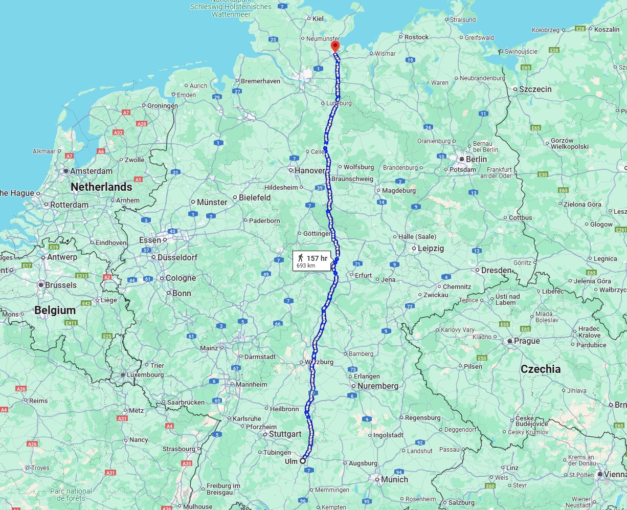 Anreise von Ulm Zu Lübeck Über 