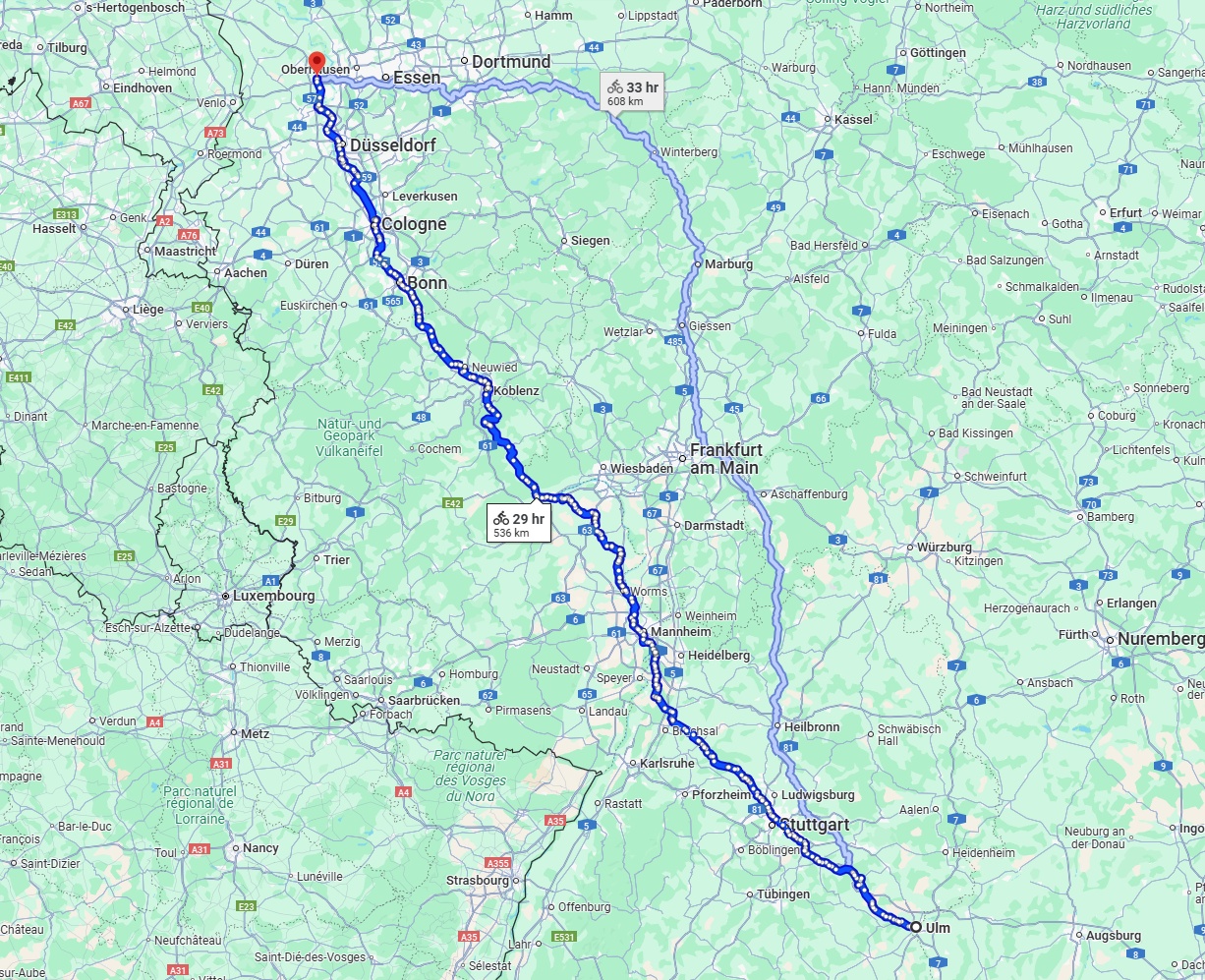 Anreise von Ulm Zu Moers Über 