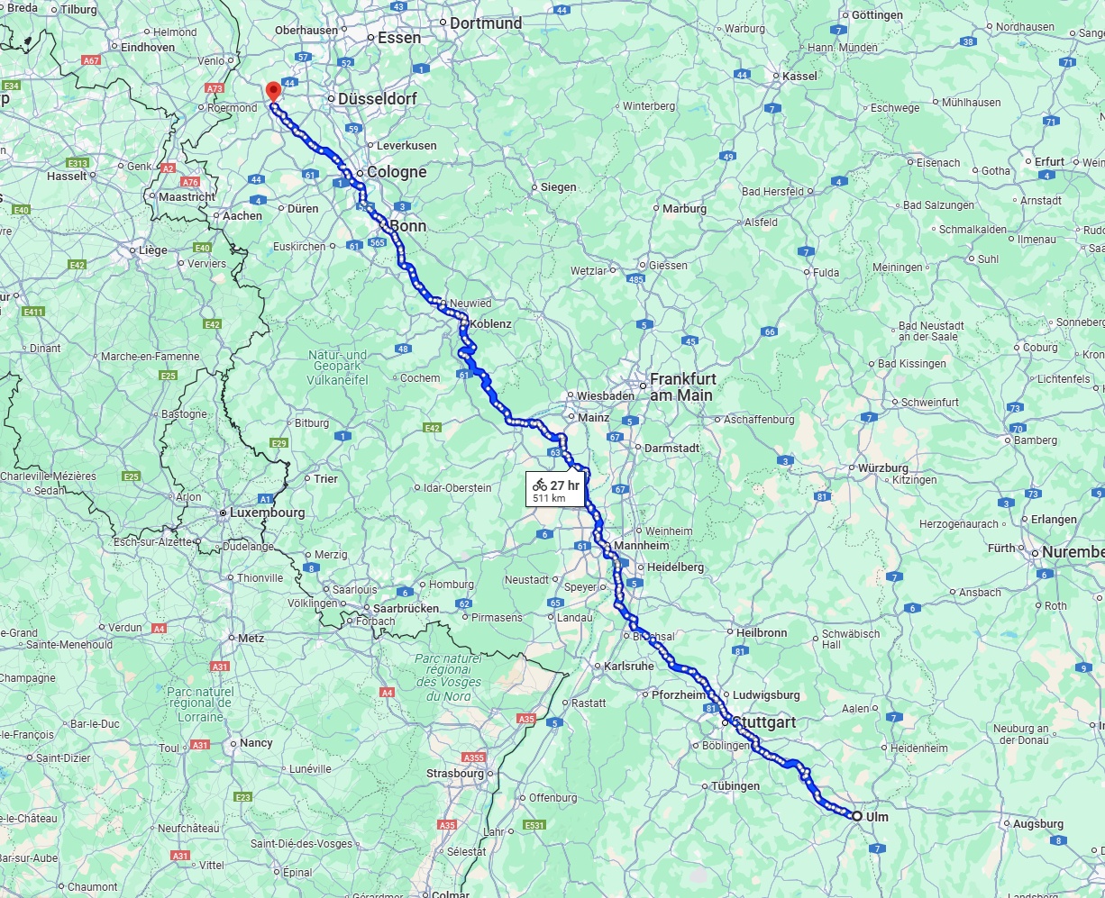 Anreise von Ulm Zu Mönchengladbach Über 