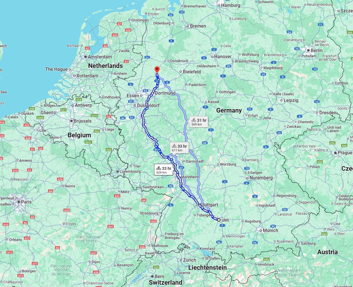 Anreise von Ulm Zu Münster Über 