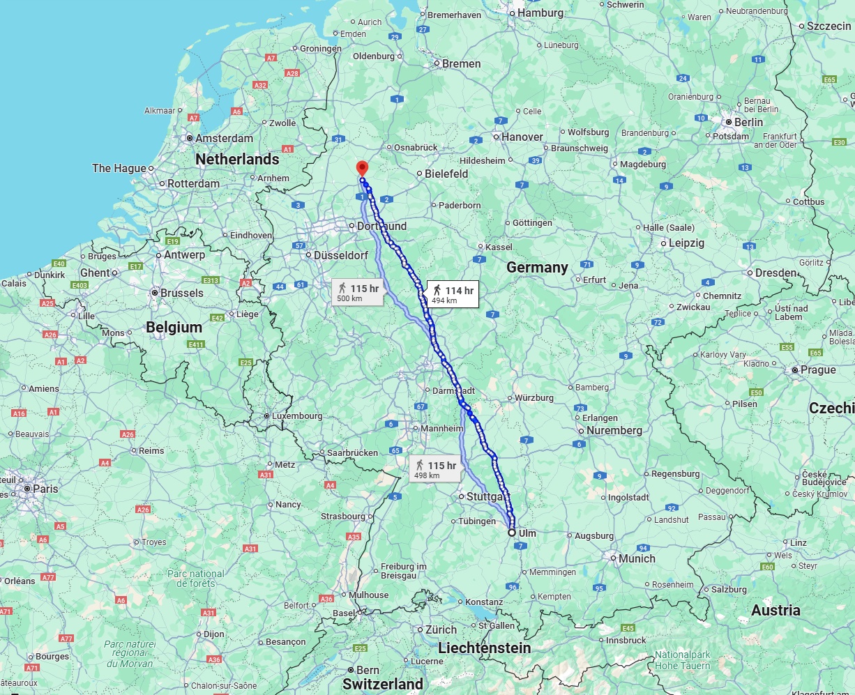 Anreise von Ulm Zu Münster Über 