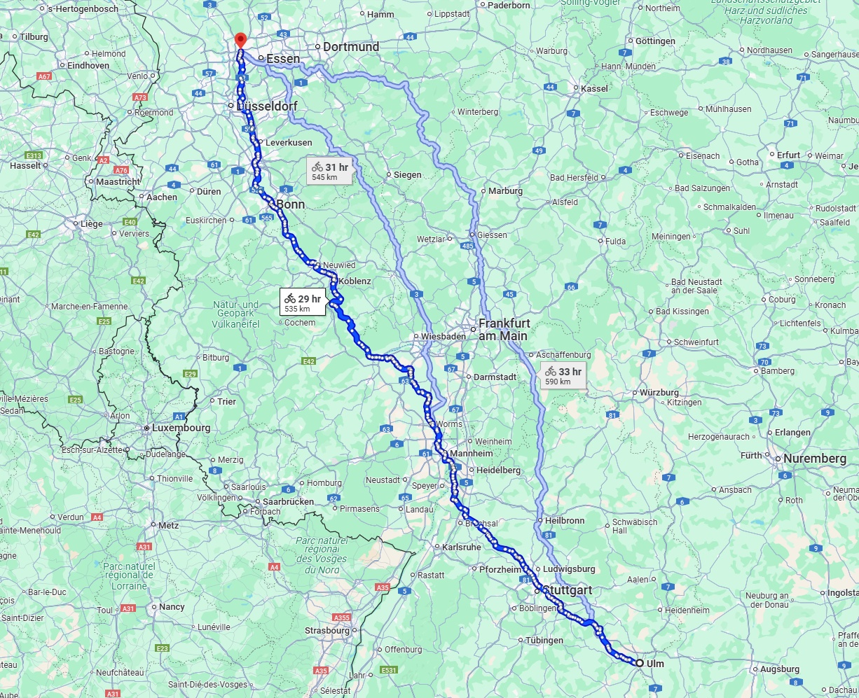 Anreise von Ulm Zu Oberhausen Über 