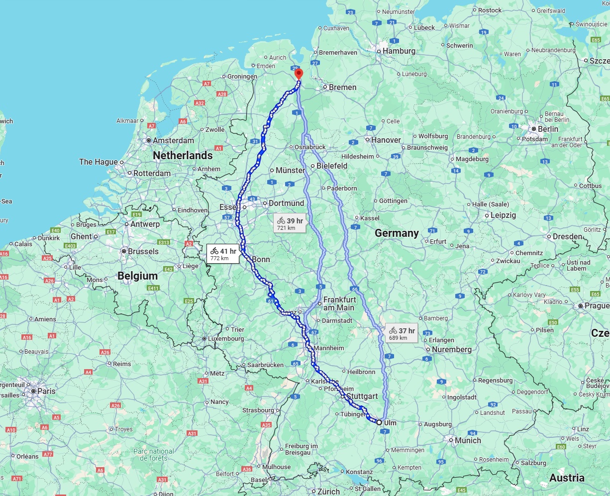Anreise von Ulm Zu Oldenburg Über 